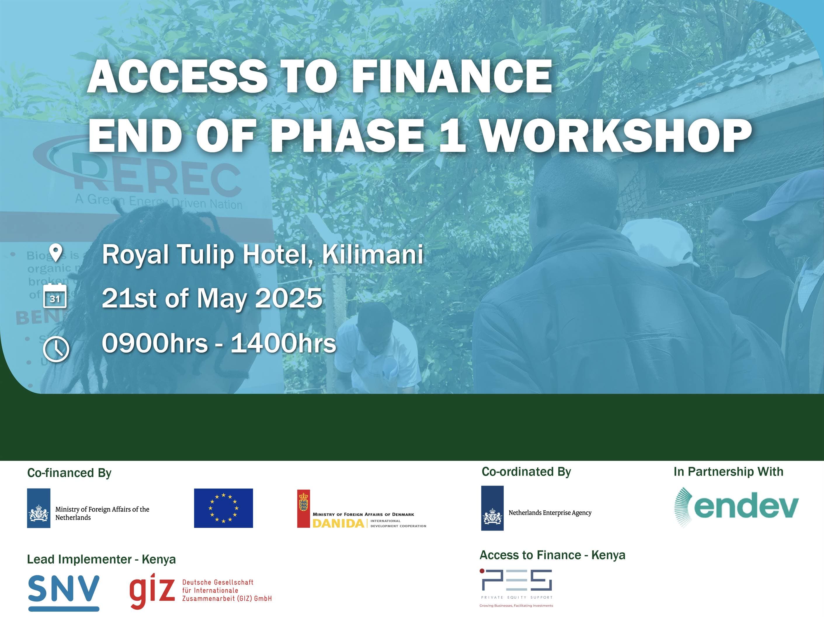 ACCESS TO FINANCE END OF PHASE 1 WORKSHOP