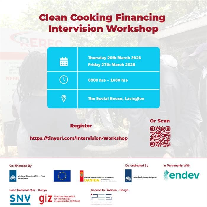 Financing Clean Cooking Intervision Workshop